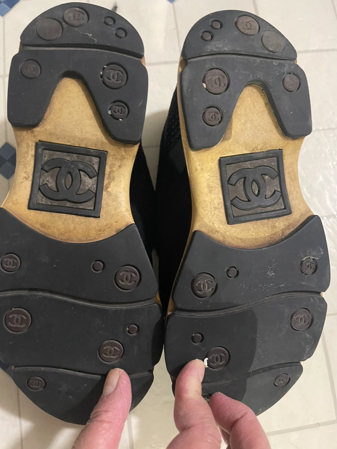 CHANEL Black Suede Slip-On Sneakers - photo 2