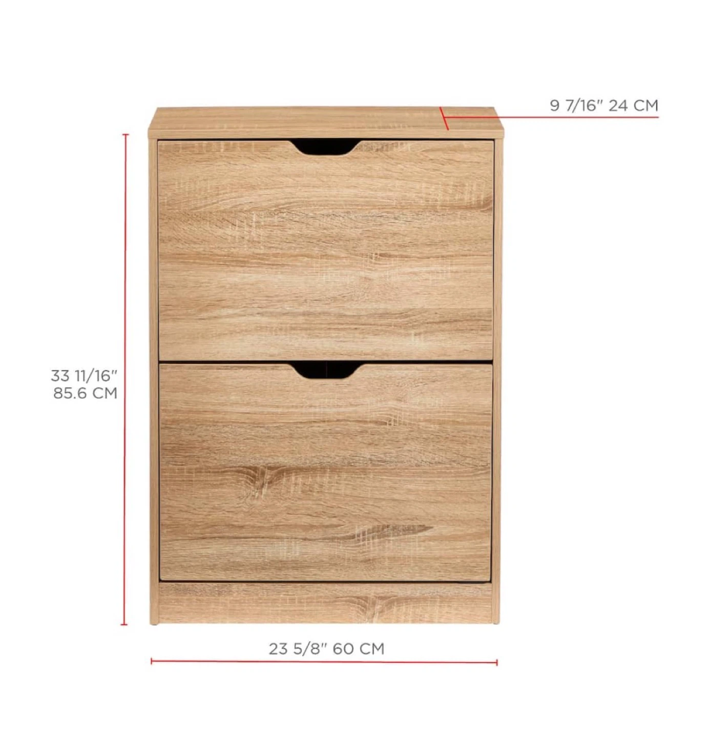 Shoe storage Cabinet organizer with flip doors - photo 2