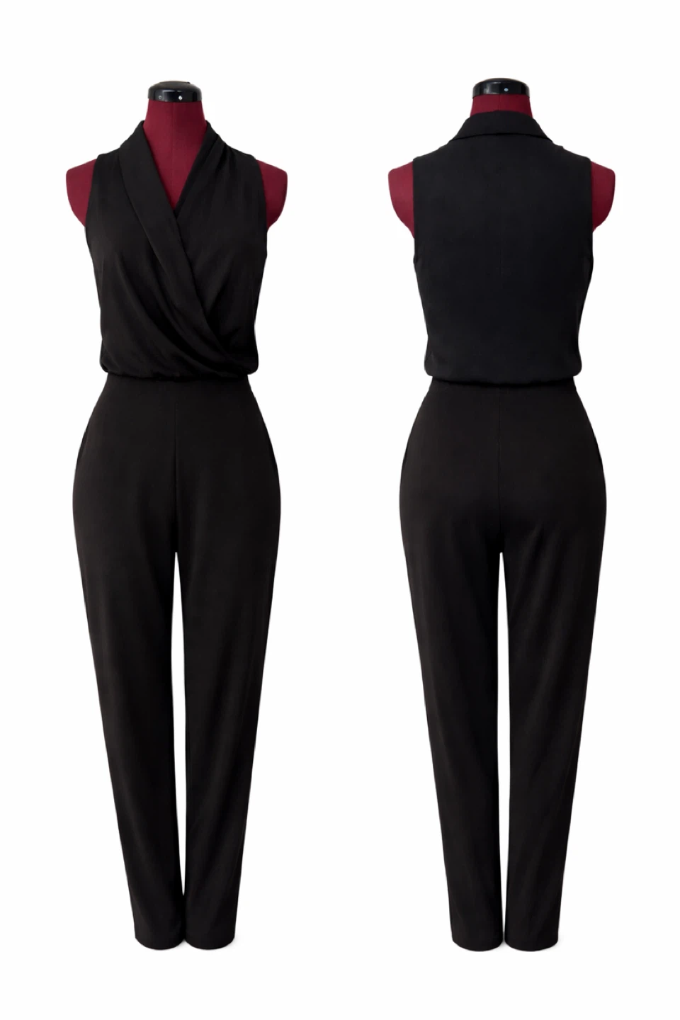 Black Sleeveless Jumpsuit