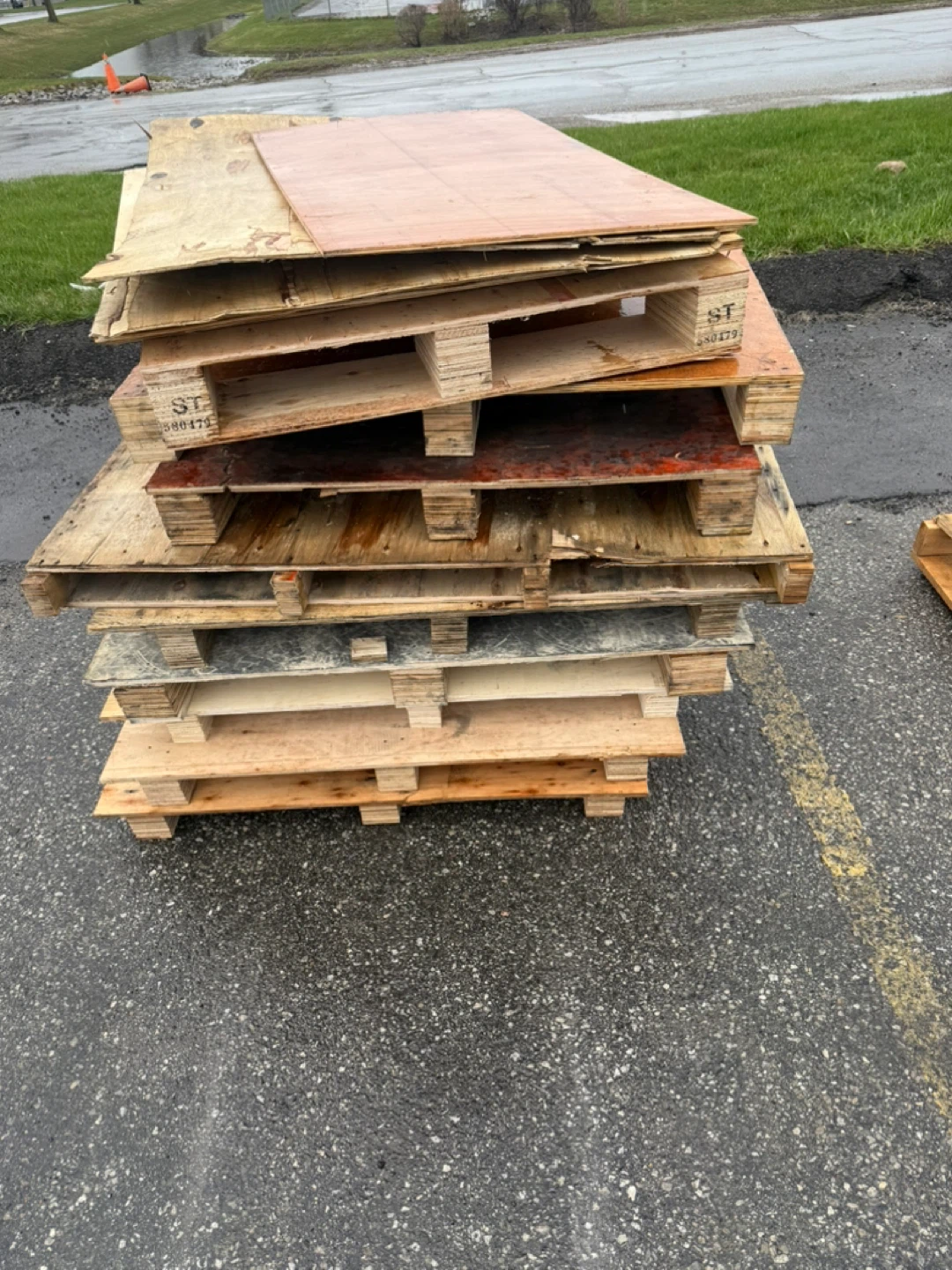 Wooden skids