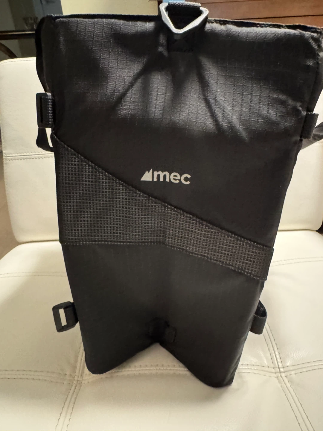MEC Black Bike Pannier Bag with Zipper Pocket