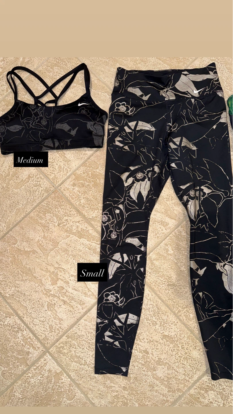 Nike Sports Bra and Leggings Set - Medium & Small