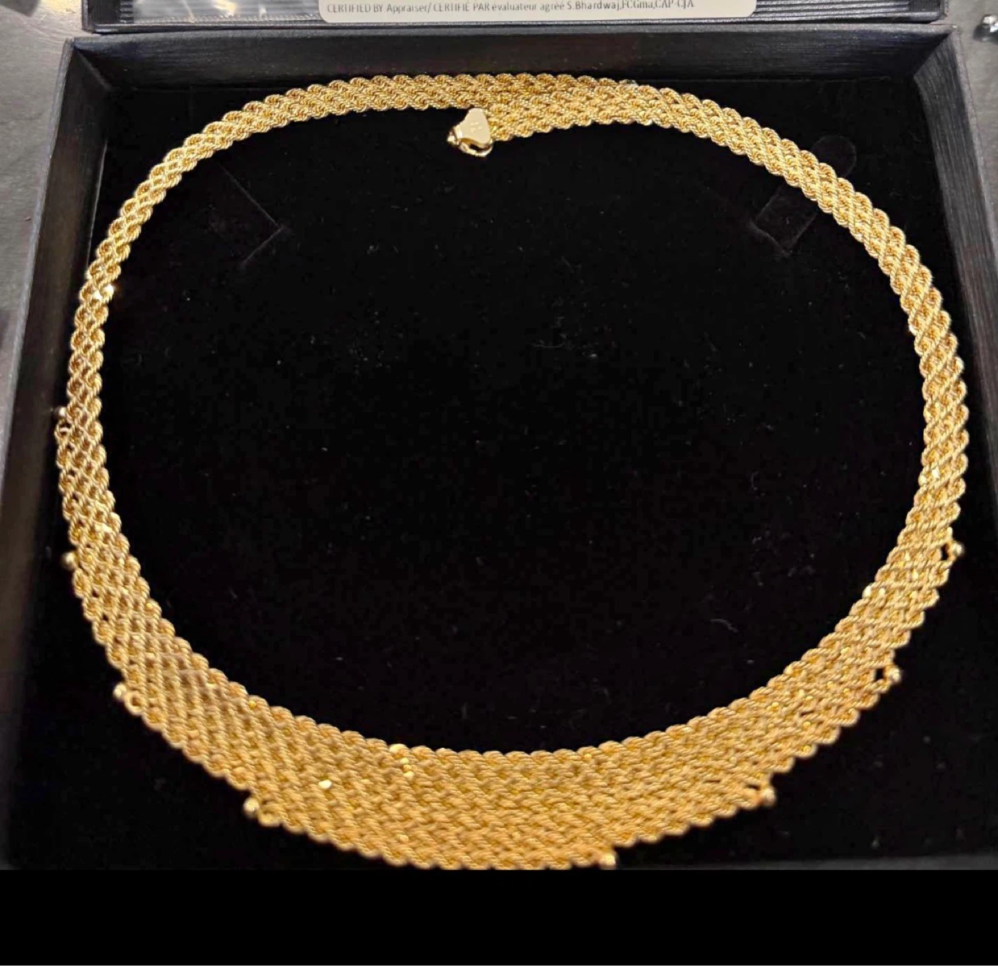 Vintage UNOAERRE 18K Yellow Gold Rope Necklace 19.95g