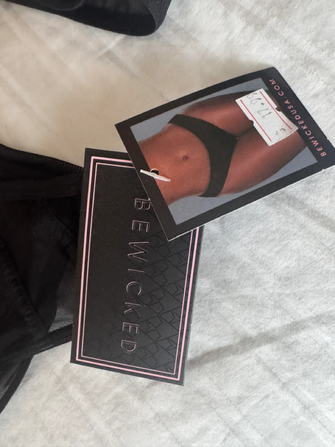 BeWicked Black Sheer Bra and Panty Set - photo 2