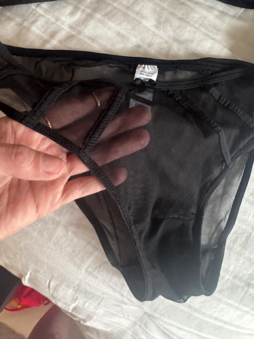 BeWicked Black Sheer Bra and Panty Set - photo 3