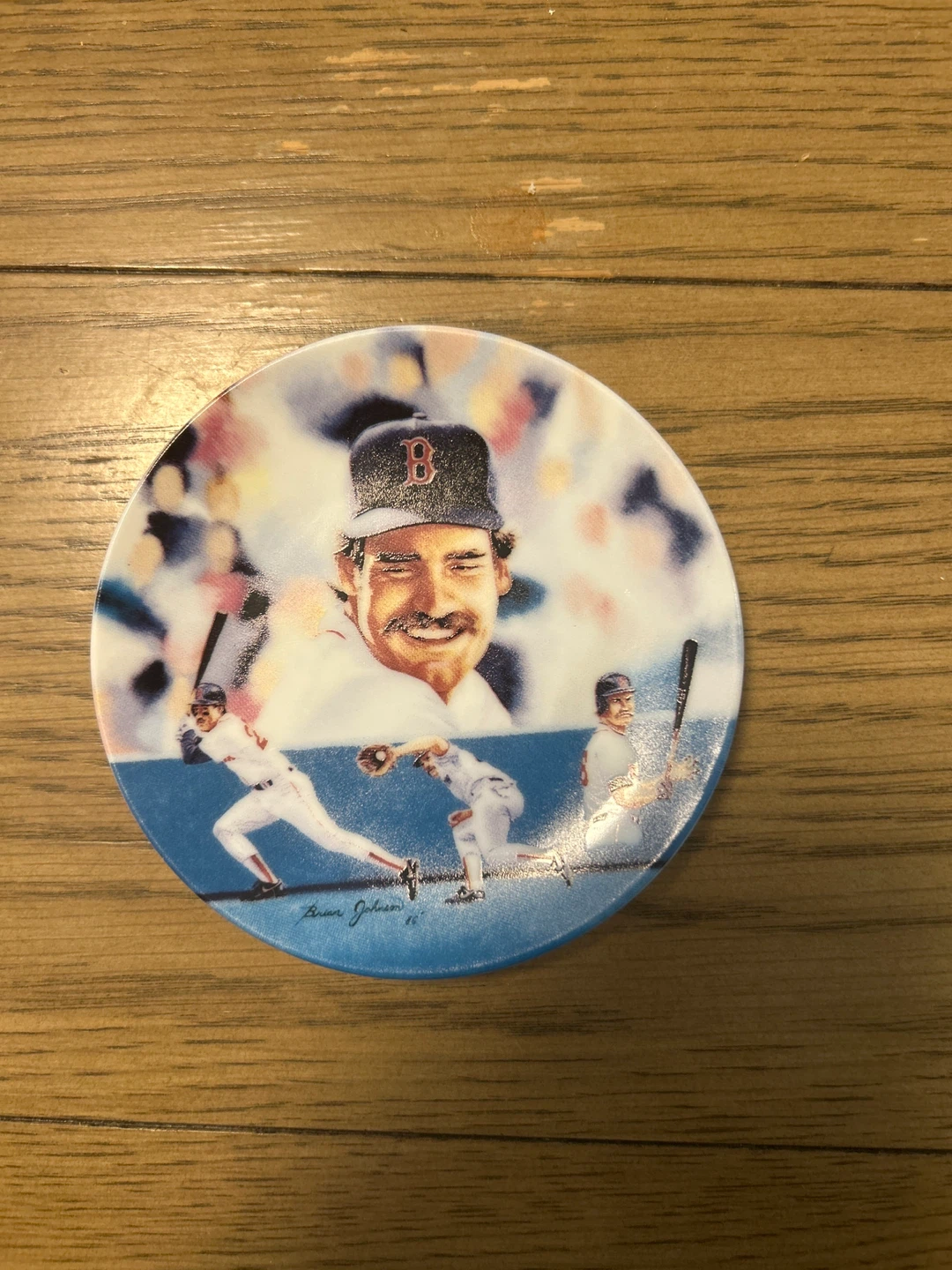 Boston Red Sox "B" Logo Baseball Plate