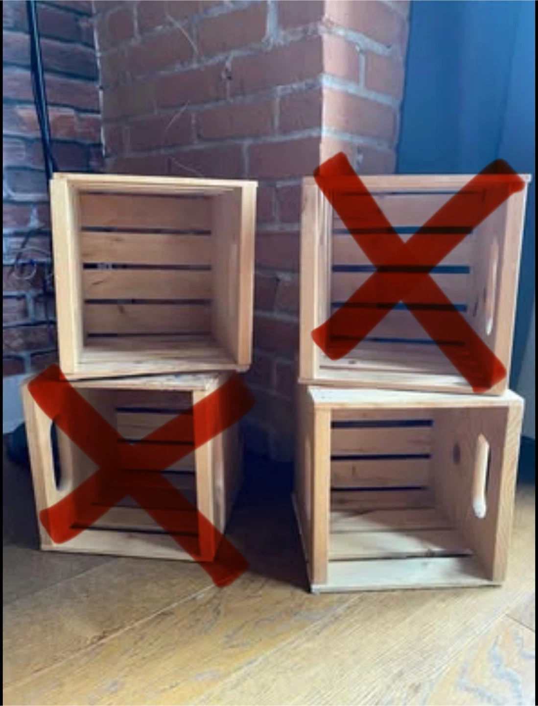 HD Pine Cube Crates / Plant Stands — $9 each, $ 15/ 2 pcs - photo 2