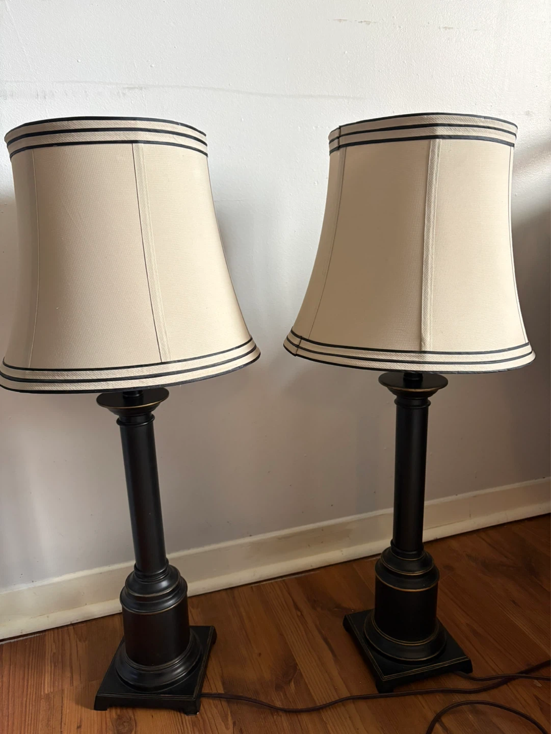 Pair of Beige Table Lamps