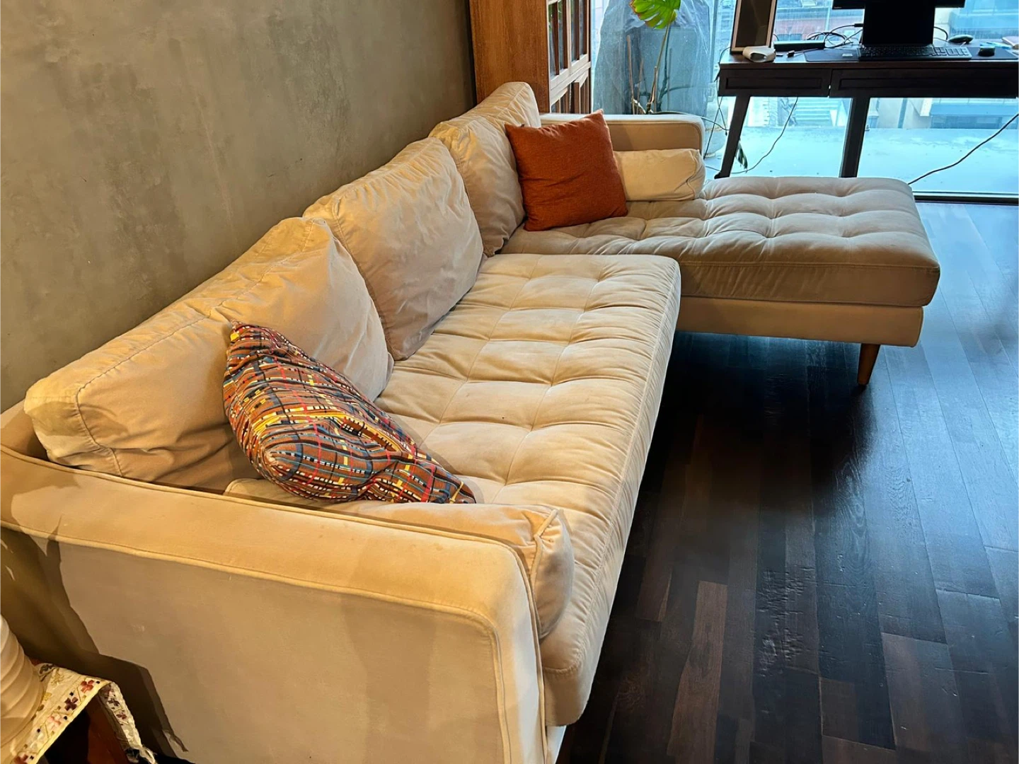ARTICLE. Sven 100" Tufted Velvet Right Sectional Sofa - photo 3