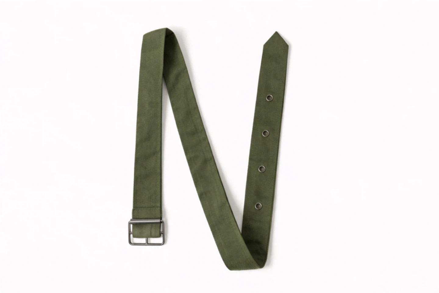 Green Cargo Overalls Jumpsuit with Belt - photo 2