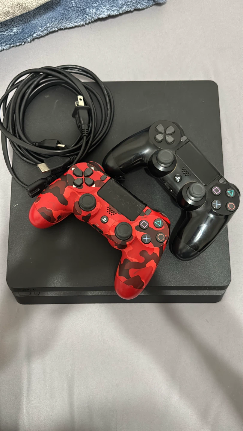 Sony PlayStation 4 Slim Console with 2 Controllers - photo 2