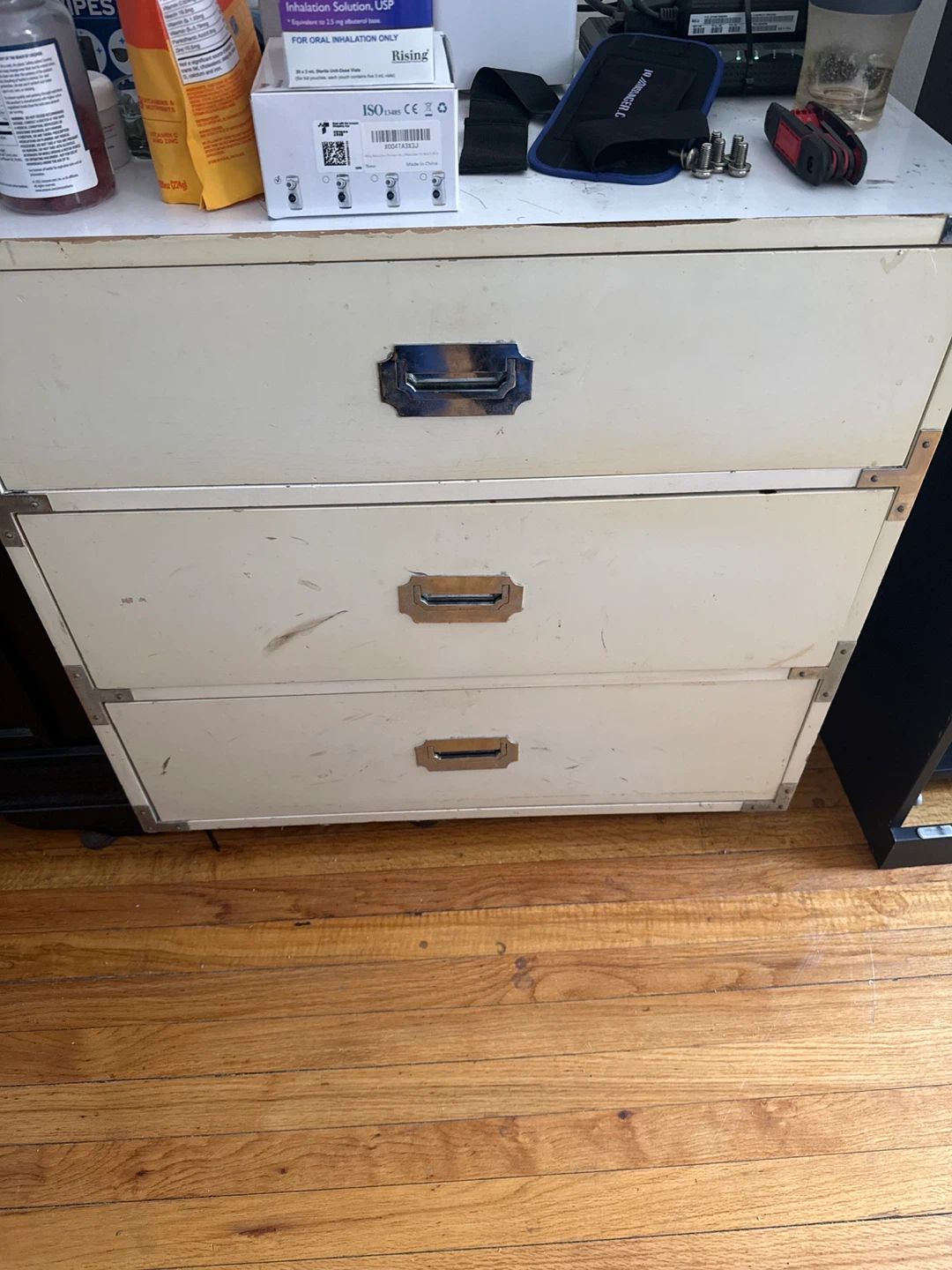 Vintage 3-Drawer Metal Cabinet