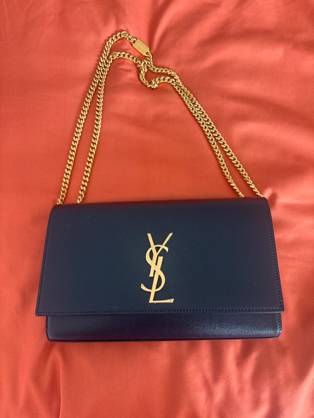 AUTHENTIC Saint Laurent Monogram Handbag Leather
