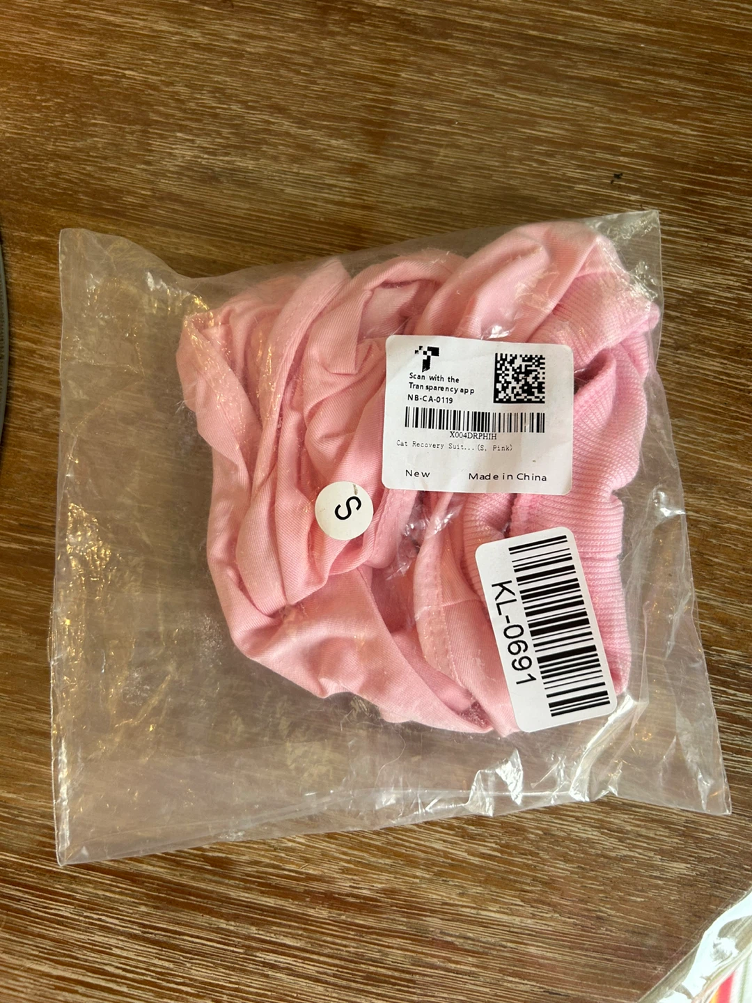 Pink Cat Recovery Suit - Size S - photo 3