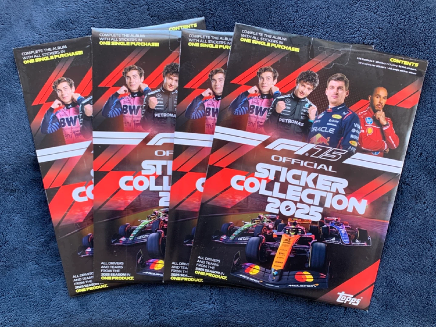 Topps F1 75 Official Sticker Collection 2025: All 156 Stickers