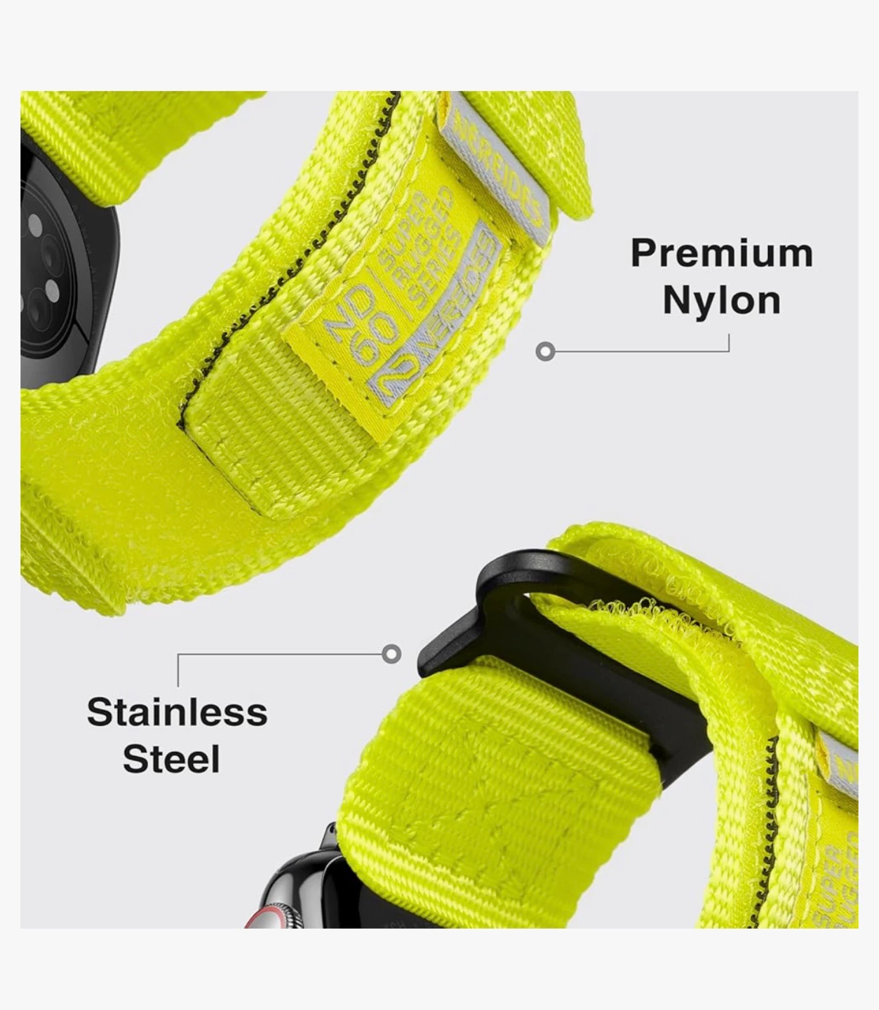 NEREIDES Apple Watch Sport Loop Band - Neon Yellow - photo 3