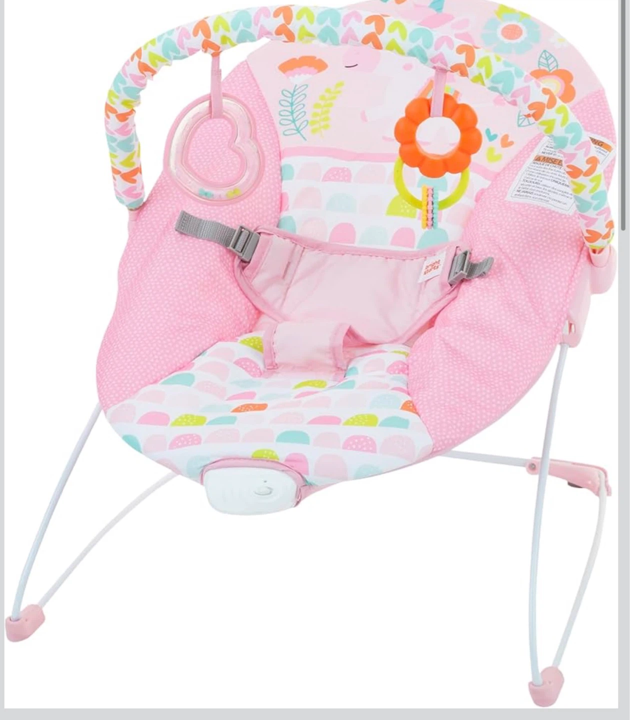 Bright Starts Pink Unicorn Baby Bouncer - photo 2