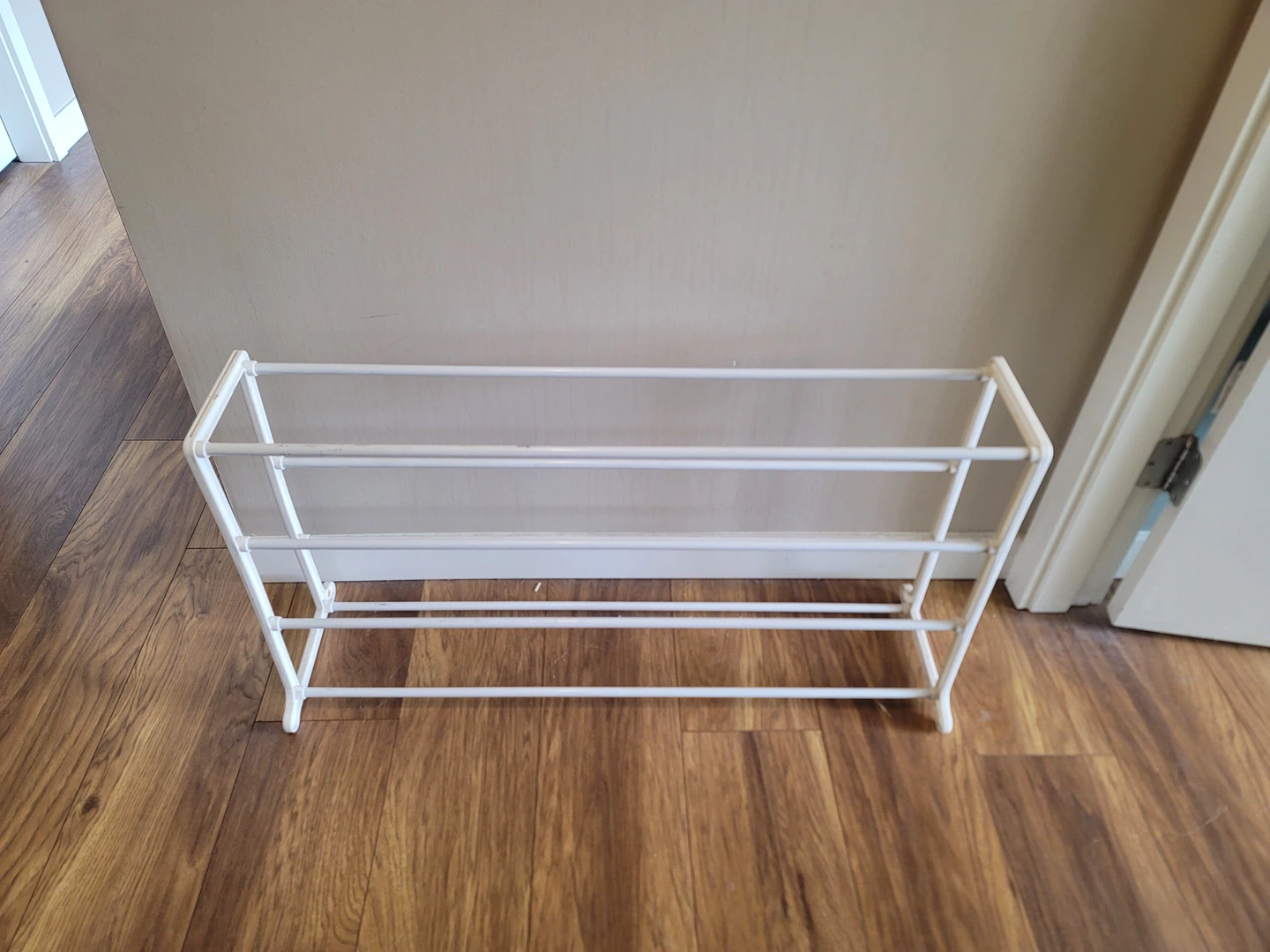 White 3-Tier Shoe Rack