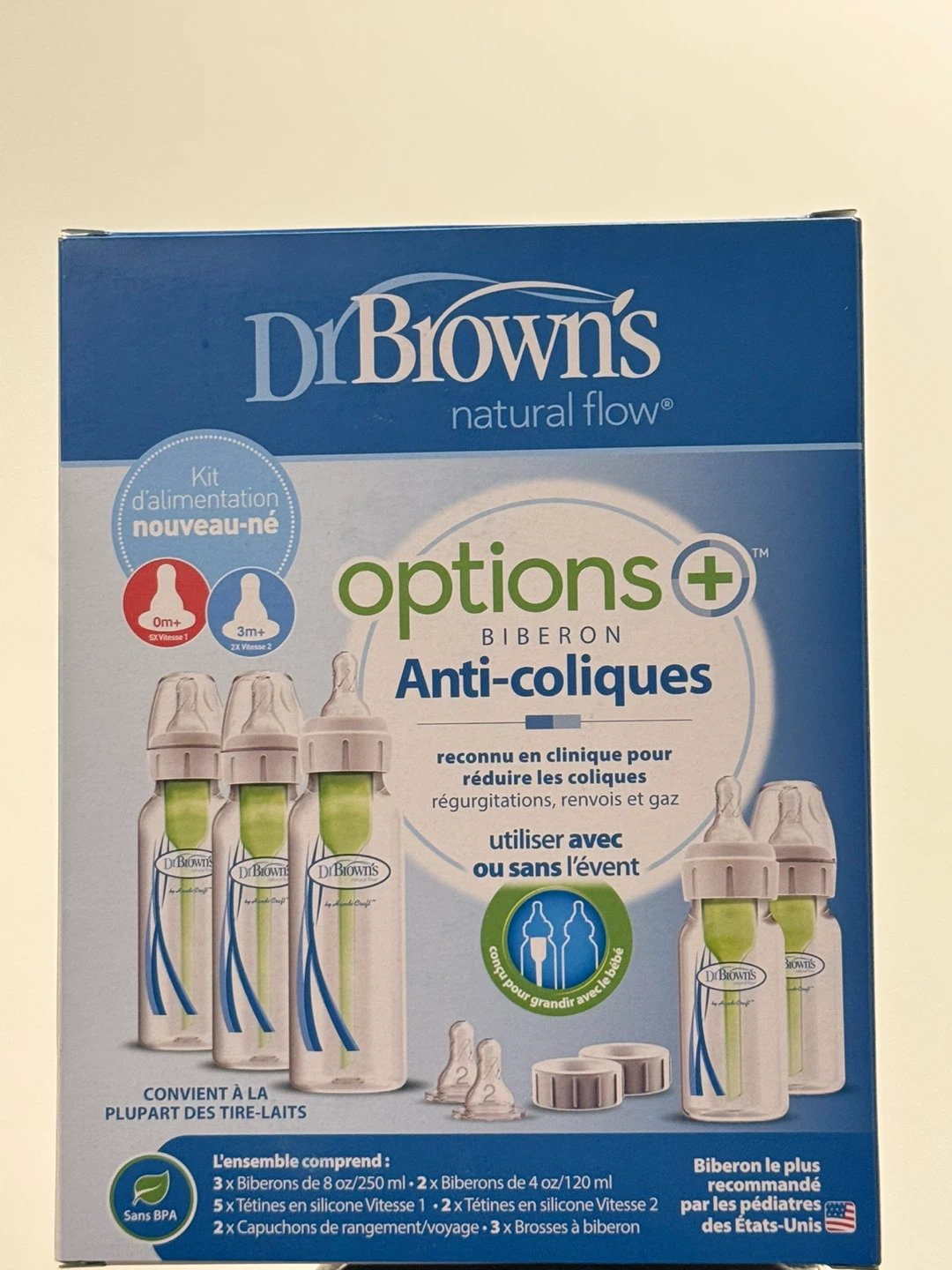 Dr. Brown's Natural Flow Options+ Anti-Colic Newborn Gift Set