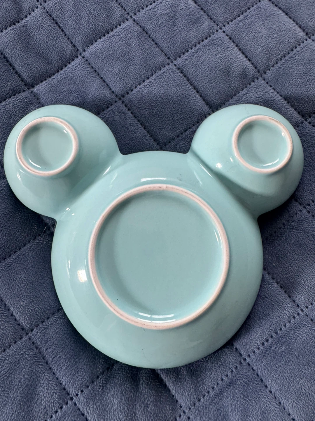 Light Blue Mickey Mouse Shaped Divided Dish - photo 2