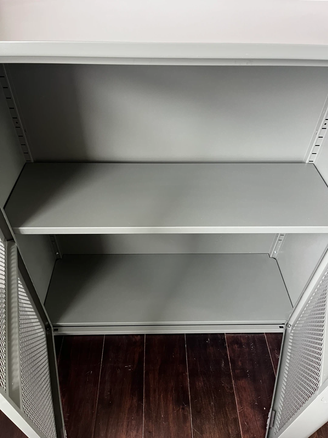 IVAR Cabinet with doors, gray-green mesh, 80x83 cm - photo 2