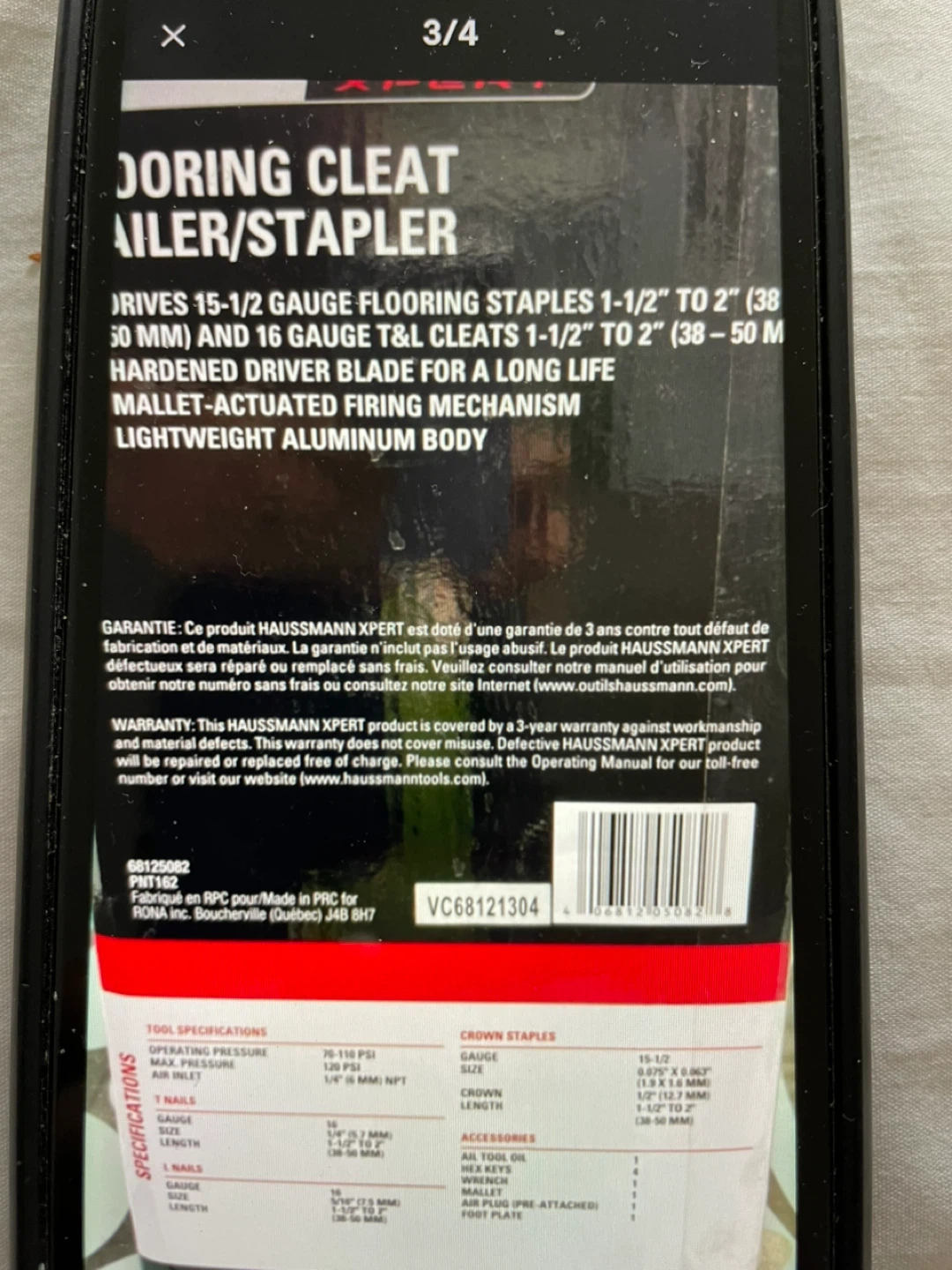 HAUSSMANN XPERT Flooring Cleat Nailer/Stapler - photo 5