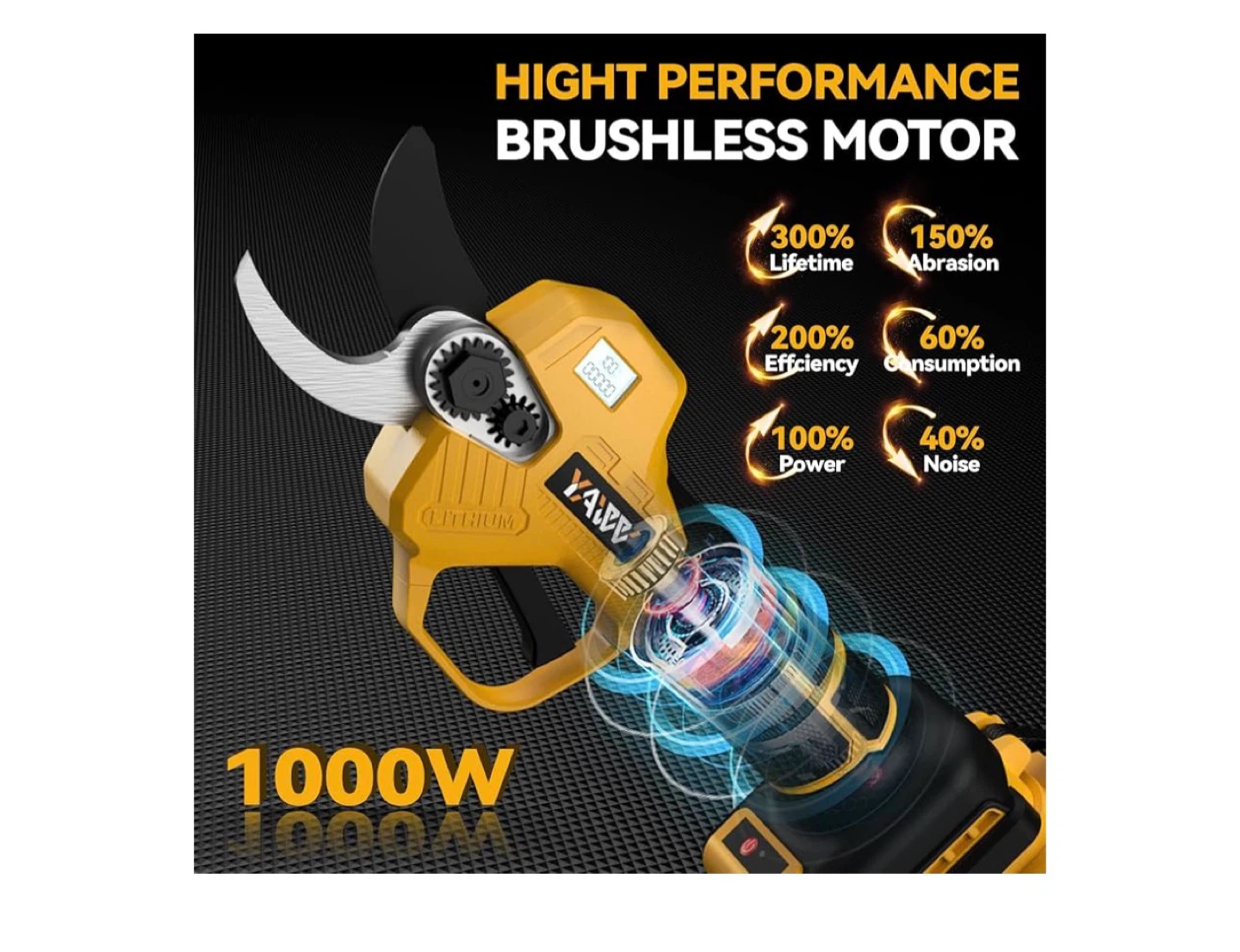 YAW Electric Pruning Shears - 1.25" Cut Capacity - photo 3
