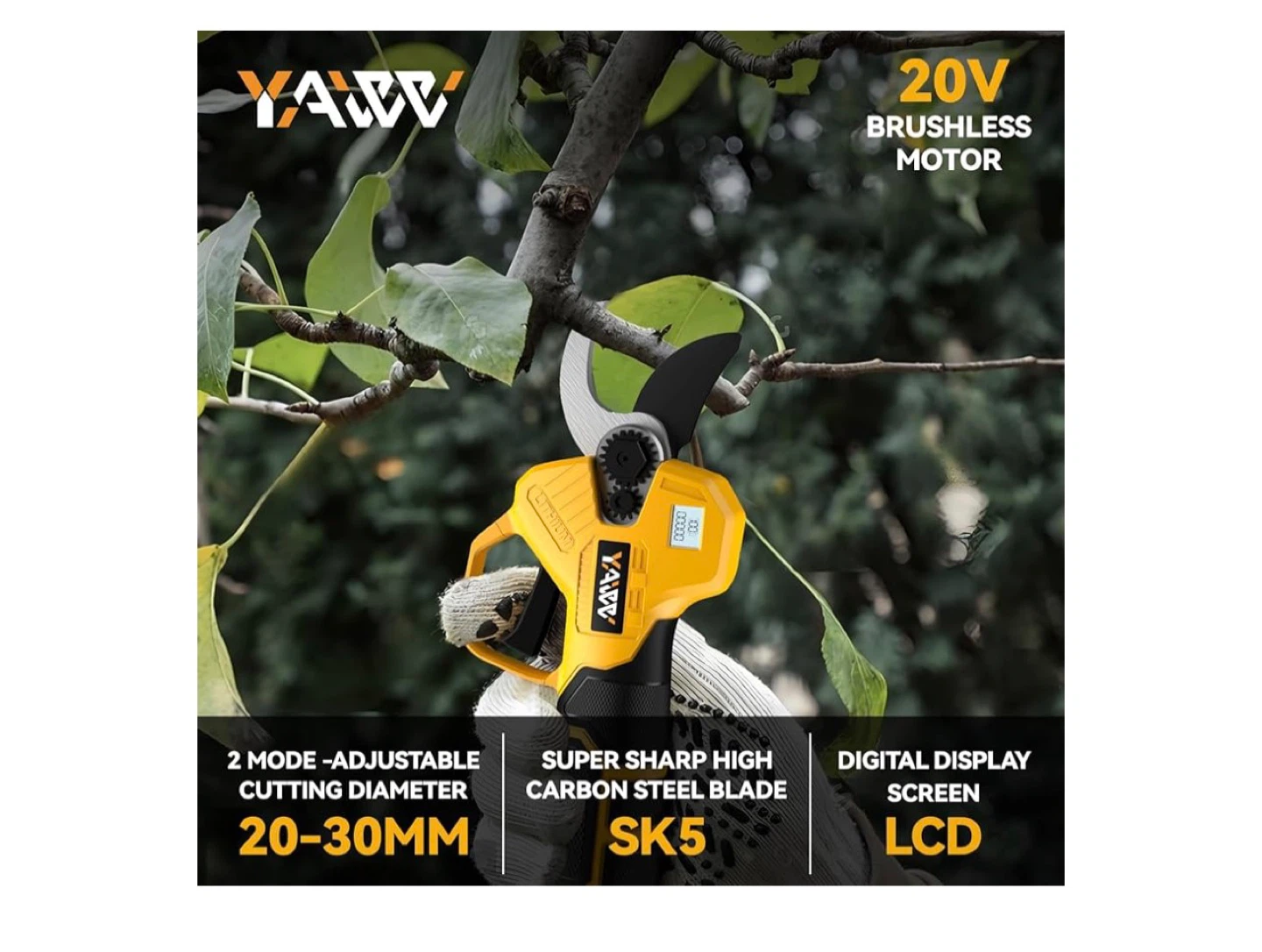 YAW Electric Pruning Shears - 1.25" Cut Capacity - photo 2