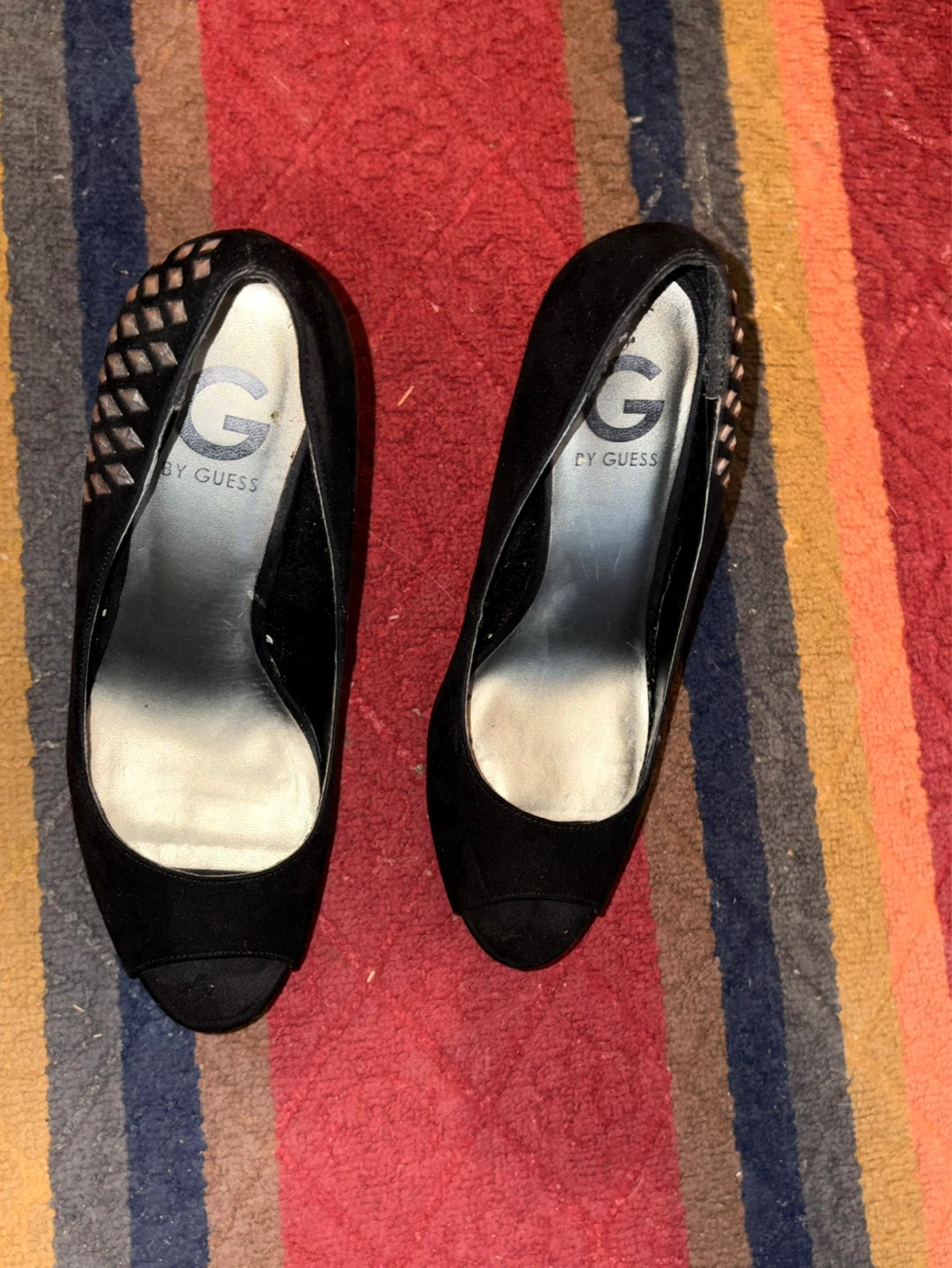 Black Peep Toe Heels - photo 3