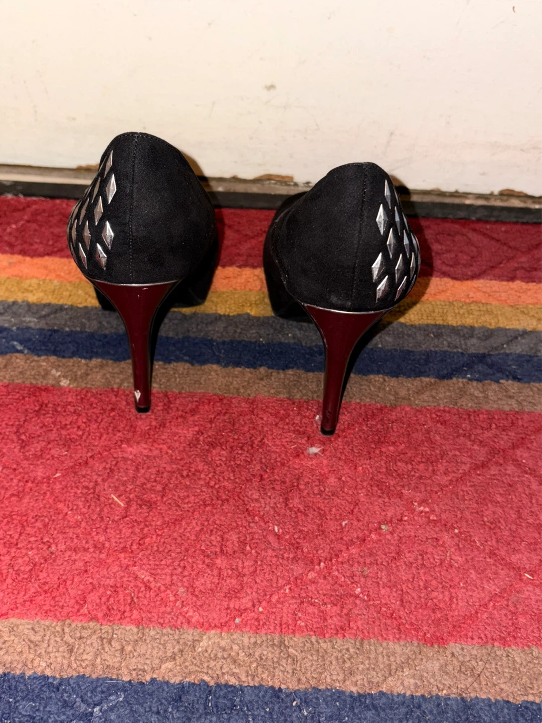 Black Peep Toe Heels - photo 2