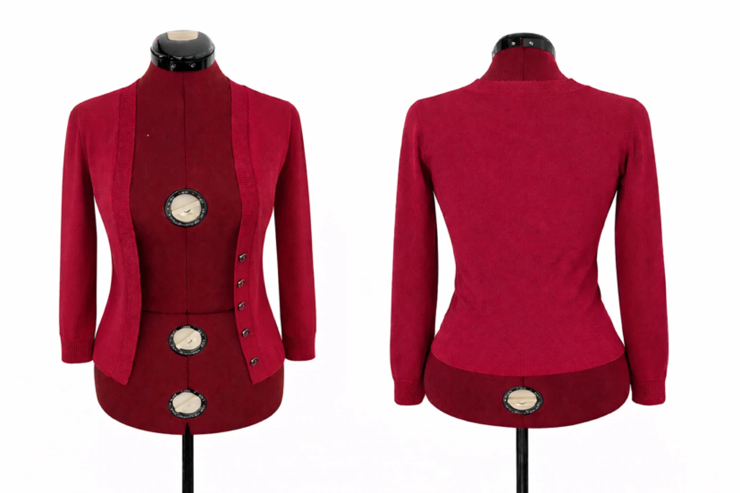 Magenta Cardigan Sweater