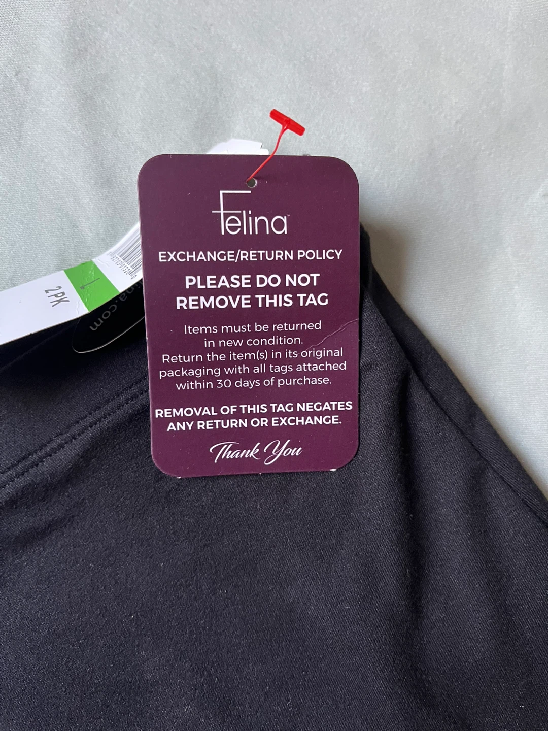 Felina Black 2-Pack Leggings Size L