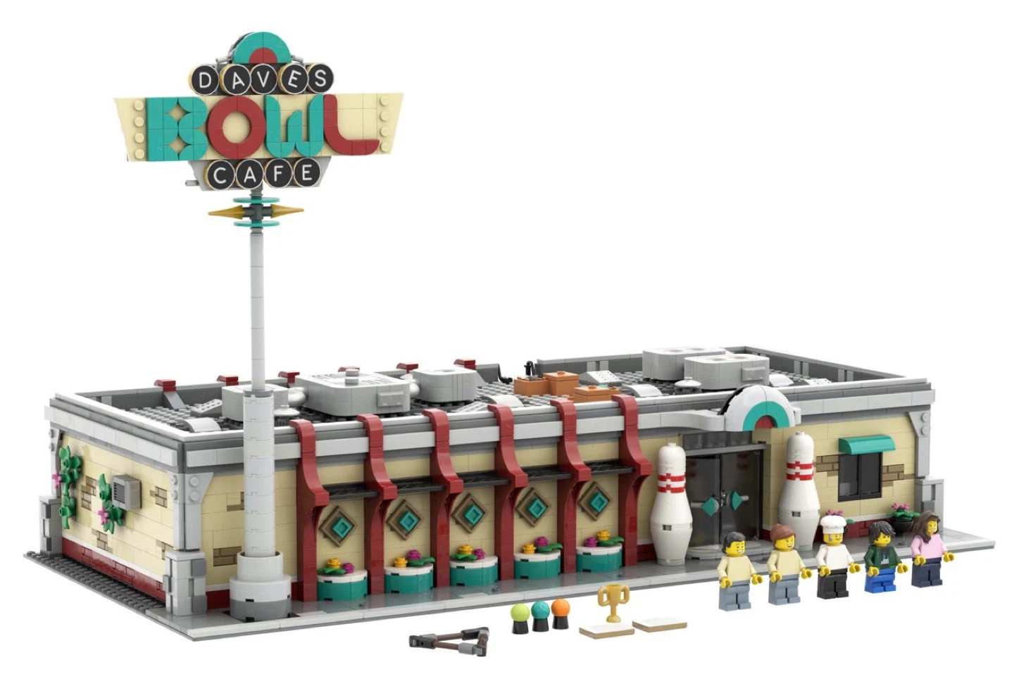 LEGO 910013 BrickLink Retro Bowling Alley Set - photo 2