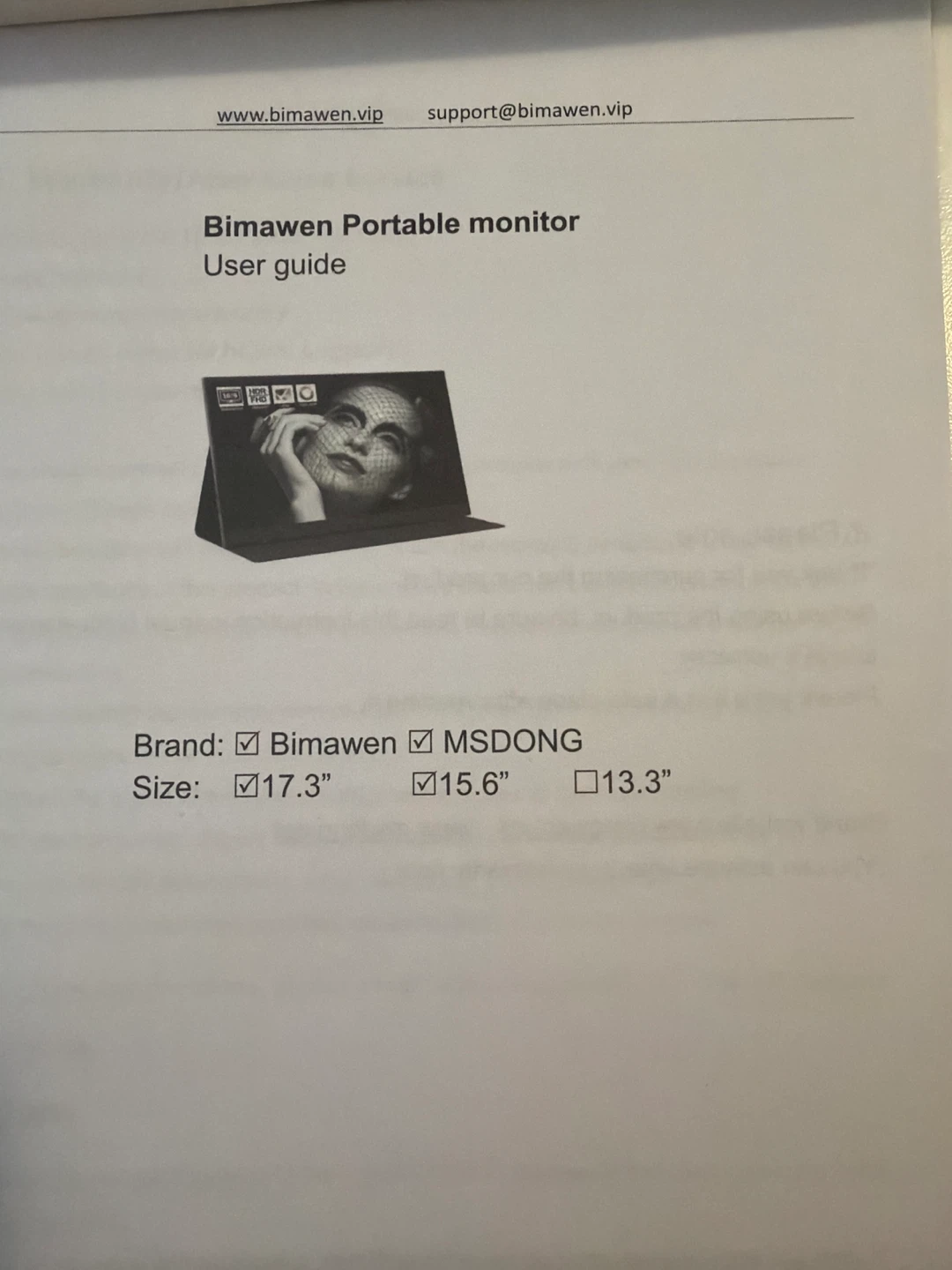 Bimawen 17.3" Portable Monitor - photo 5