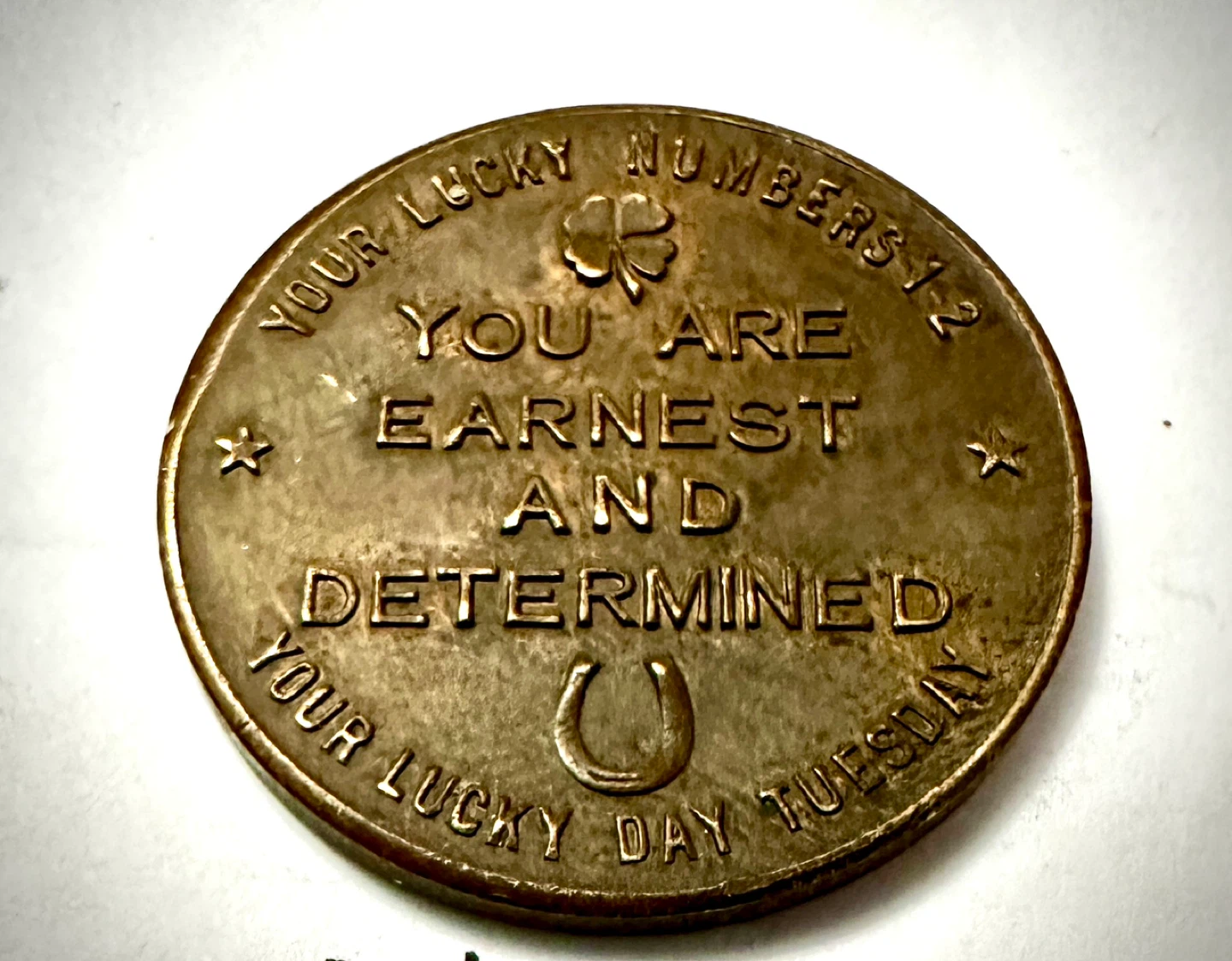 1960s Vintage Aries Zodiac Lucky Coin - photo 2