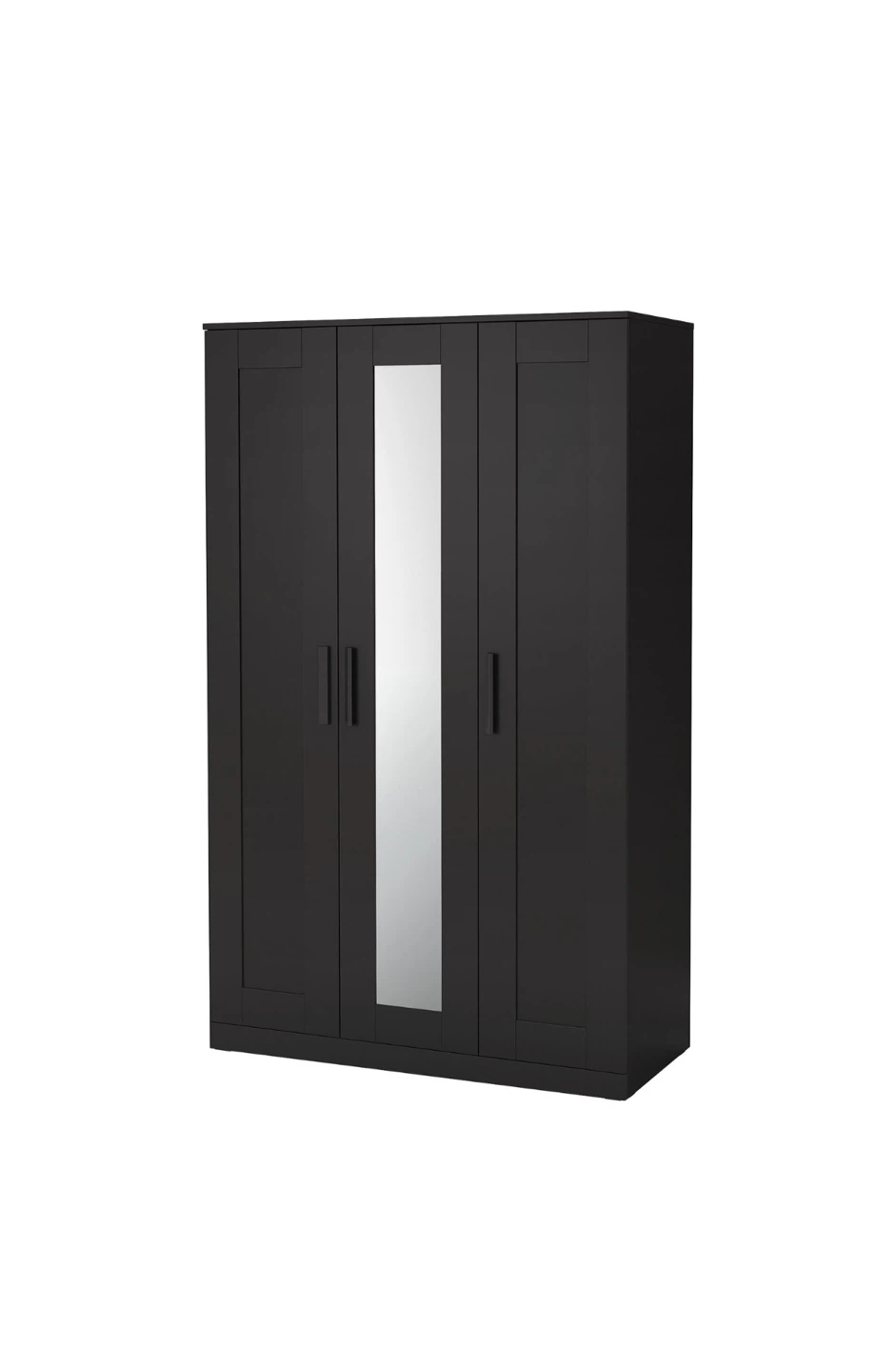 PAX Wardrobe with MIRAKED doors - Black-Brown