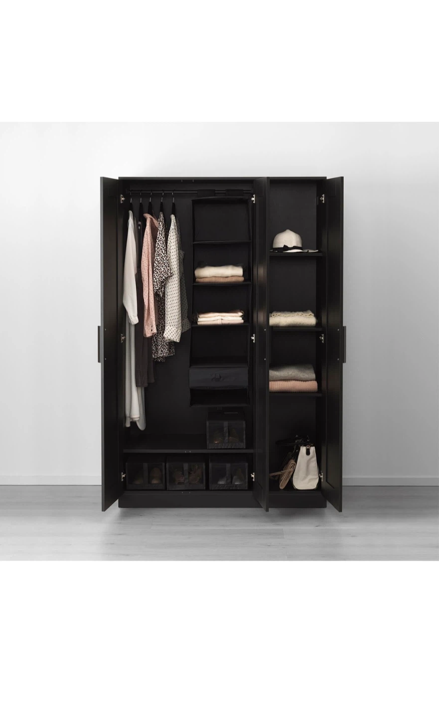 PAX Wardrobe with MIRAKED doors - Black-Brown - photo 2