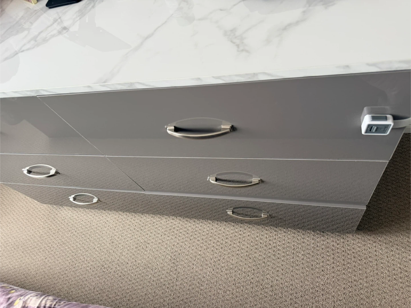 Grey 6-Drawer Dresser