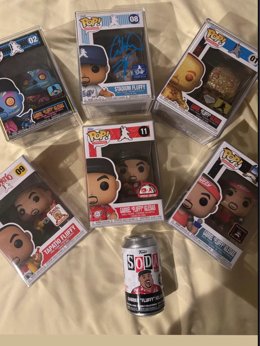 Funko Pop! Gabriel Iglesias Comedians Figures and Soda Can