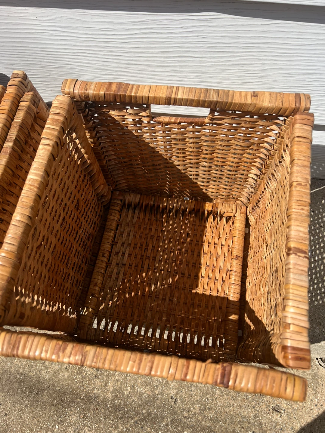 IKEA Wicker Storage Baskets with Lids (Set of 4)