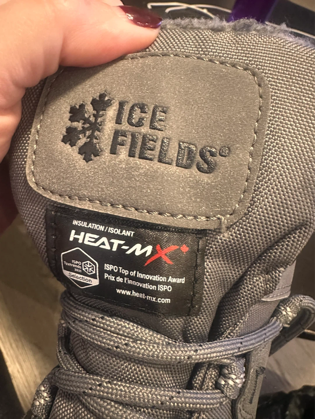 Ice Fields Men's Insulated Winter Boots Size 8