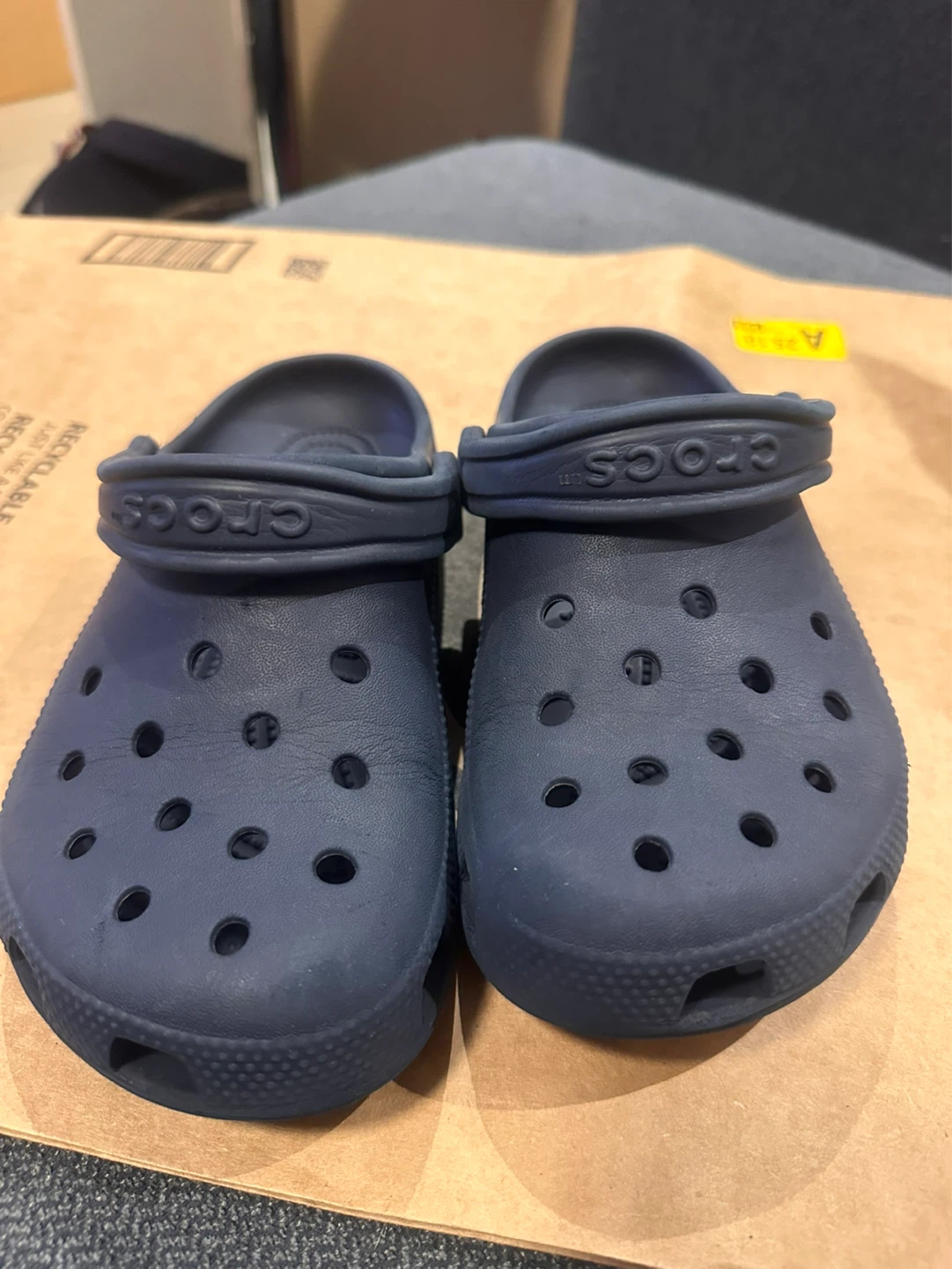 Navy Blue Crocs Size 4/6