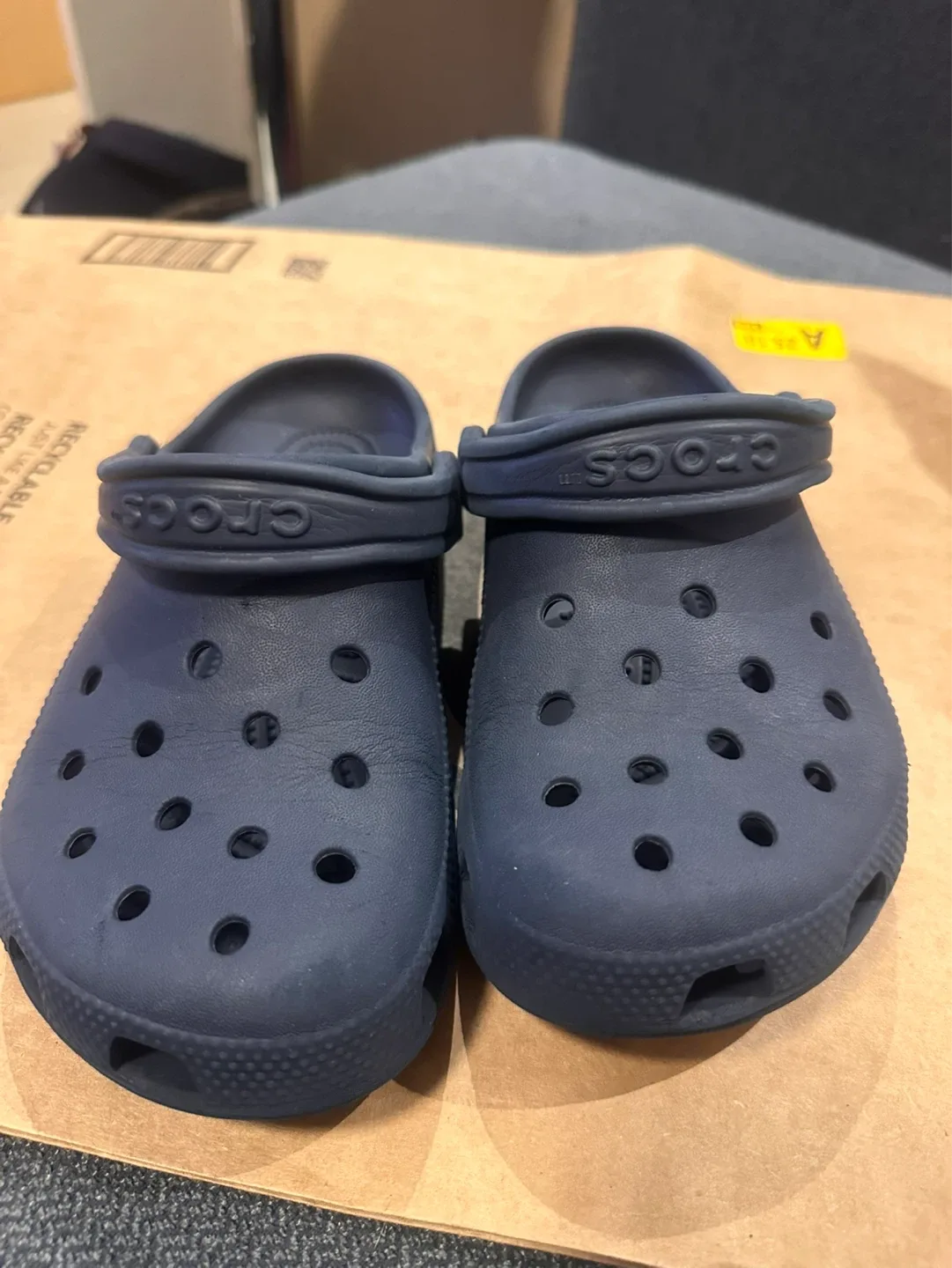 Navy Blue Crocs Size 4/6