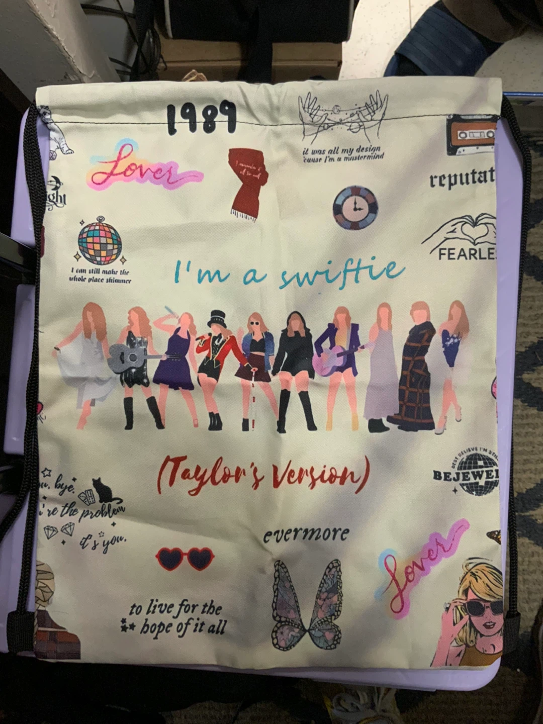 Taylor Swift Drawstring Bag