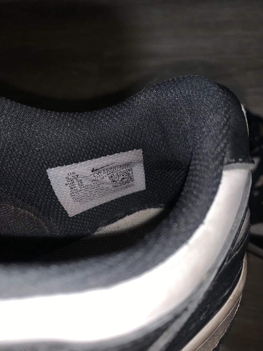 Nike Dunk Low Sneakers - Black/White - photo 4