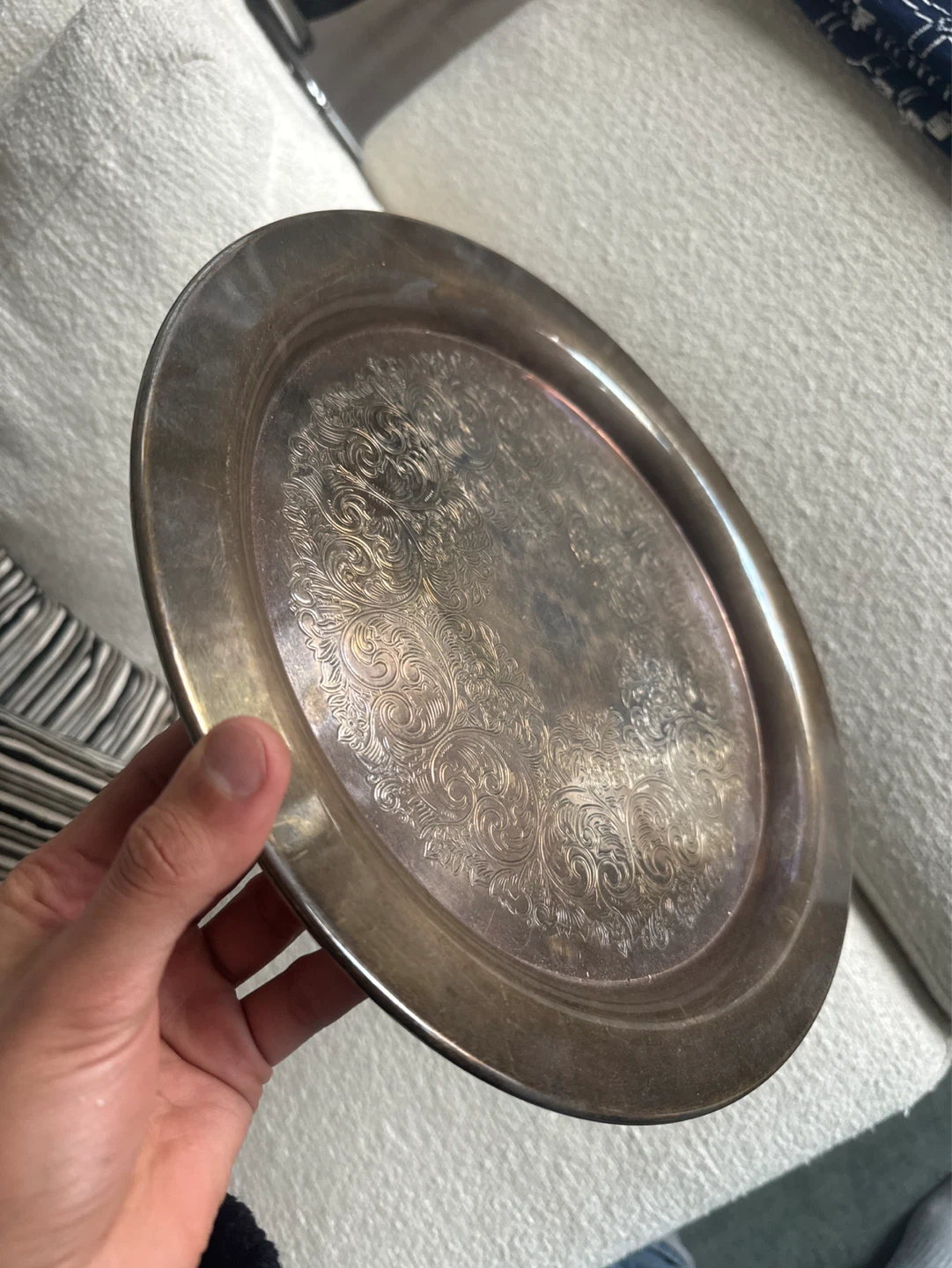 Silver Serving Tray - photo 2