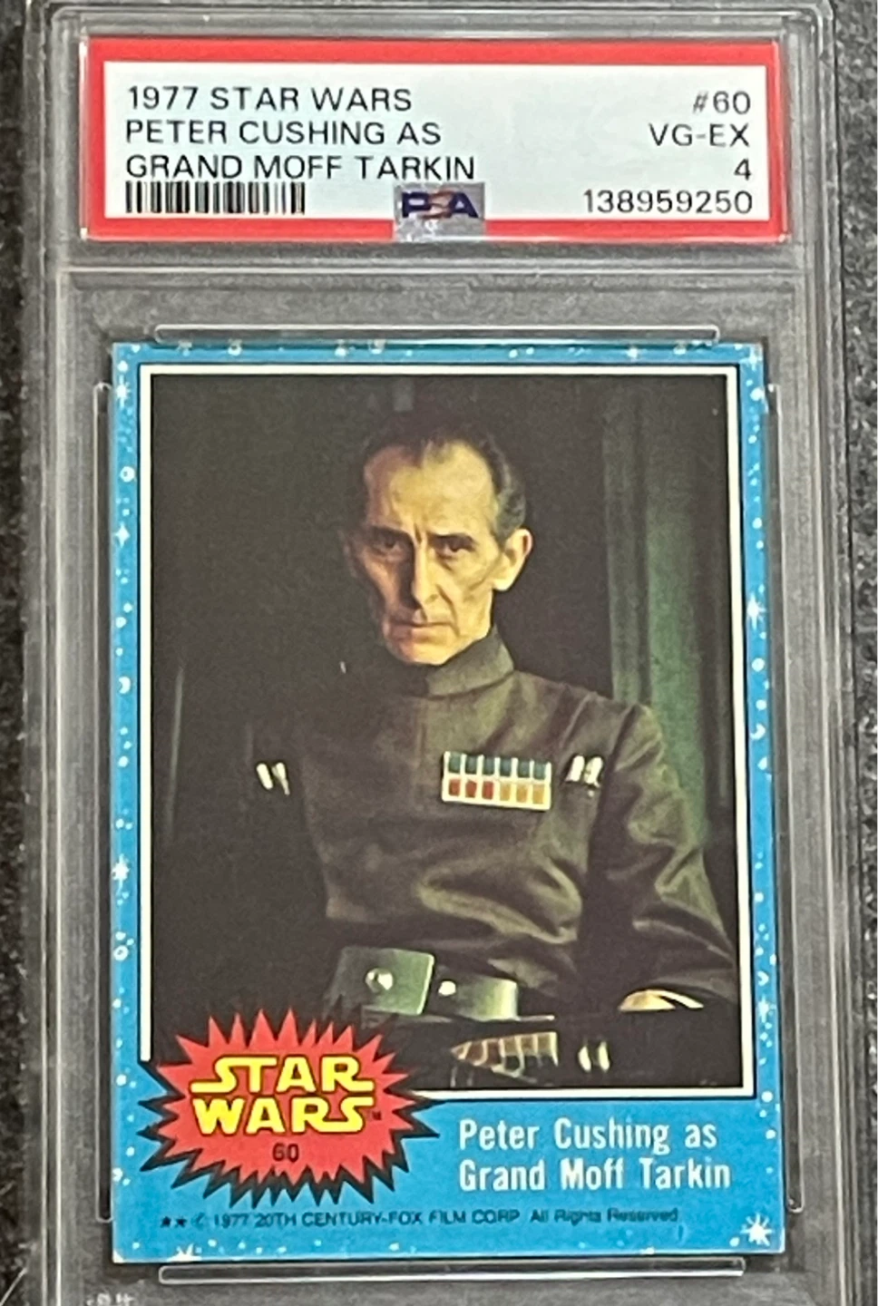Grand Moff Tarkin Action Figure & CGC Collector Card - photo 3