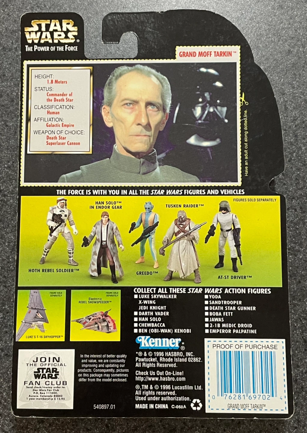 Grand Moff Tarkin Action Figure & CGC Collector Card - photo 5