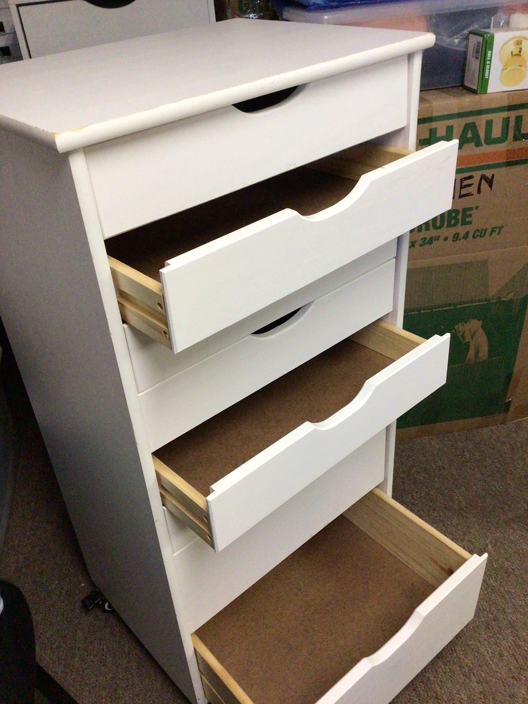 White 8-Drawer Rolling Storage Cart - photo 2