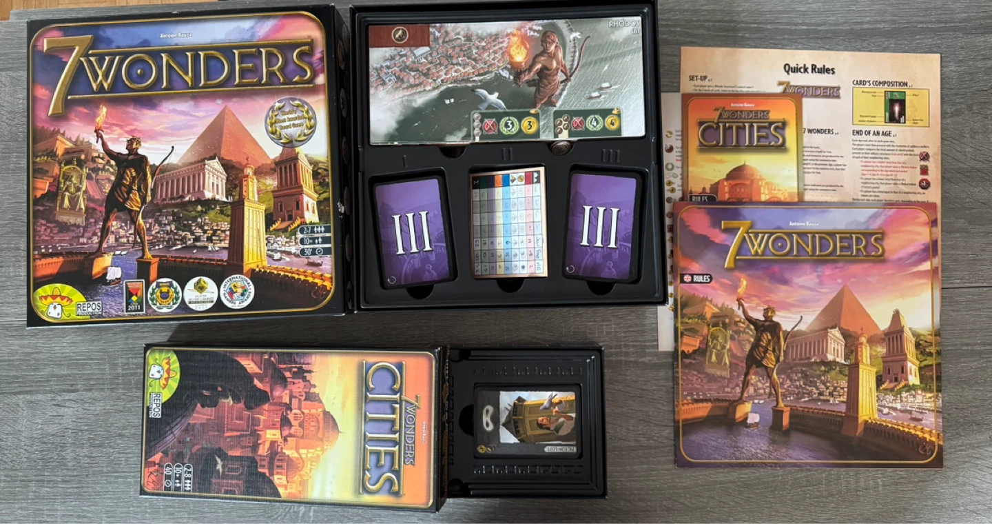 7 Wonders Board Game with Cities Expansion Pack - photo 2